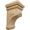 Ekena Millwork 3 1/2"W x 3 3/4"D x 6"H Mini Woodruff Wood Corbel, Cherry CORW03X03X06WFCH - alternate 1